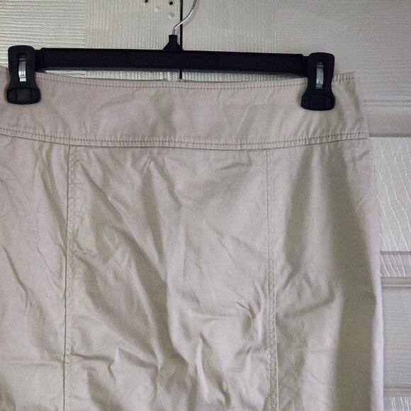 Cream Talbots Knee Length Skirt Size 8 - Picture 2 of 3